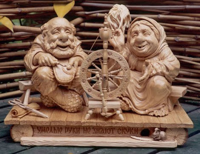 sculpture in wood