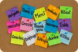 Thank you in different languages
