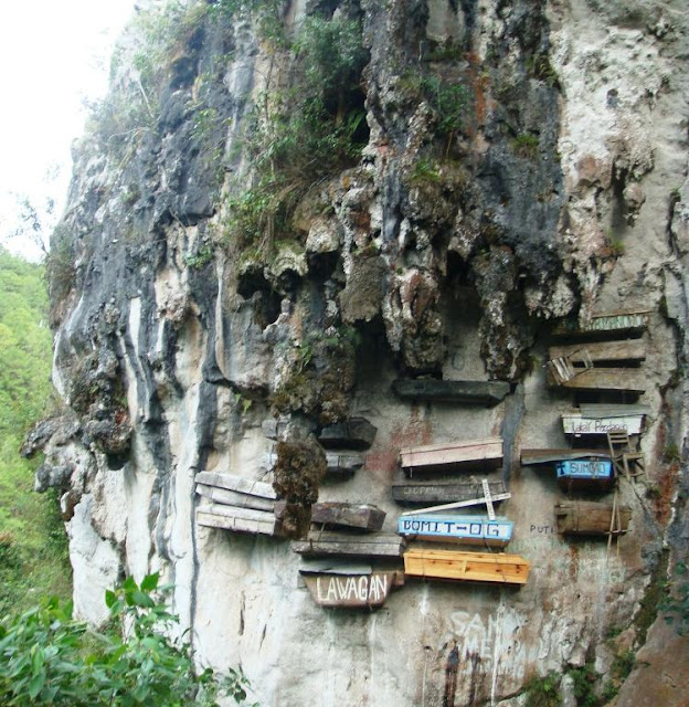 Mysterious Hanging Coffins