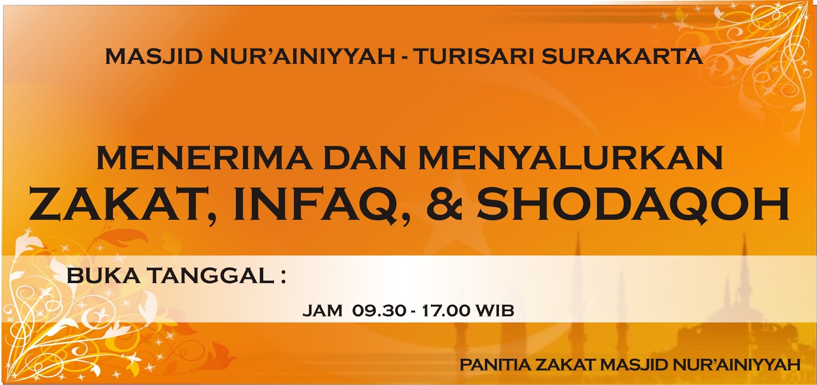 Pecinta Ilmu: Contoh Banner Penerimaan Zakat, Infaq, dan 