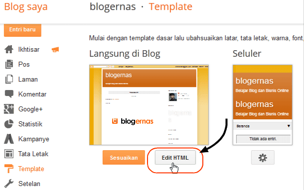 Cara Mengosongkan Template Blog Menjadi Blank