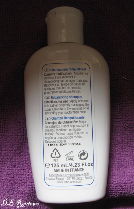 ACM Novophane DS Rebalancing Shampoo