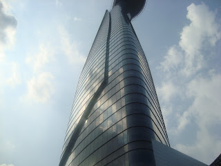 Skyscraper of Ho Chi Minh City. Main Facade. Saigon, Vietnam