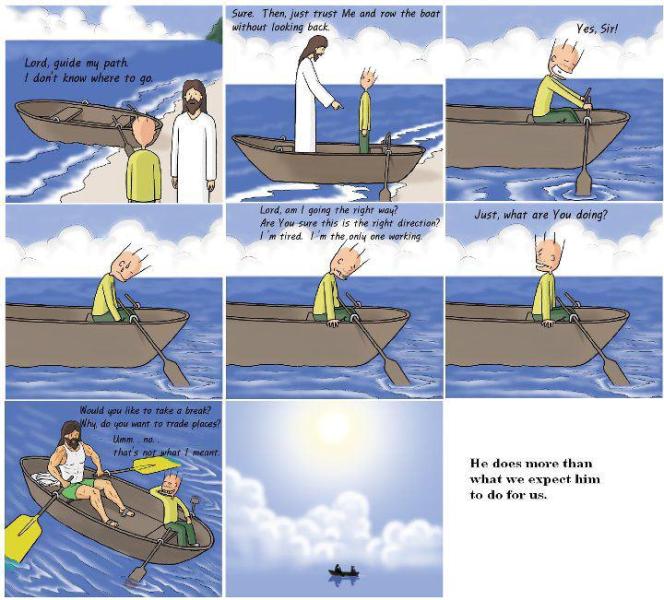 god will guide our path comics inspiration christianity love