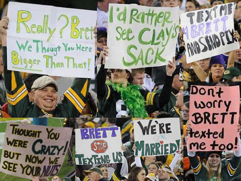 brett favre text pics. rett favre text girl.