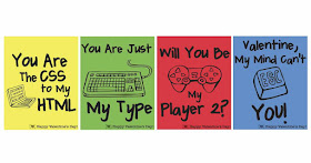 Geek, Nerd, Techy Valentines @michellepaigeblogs.com