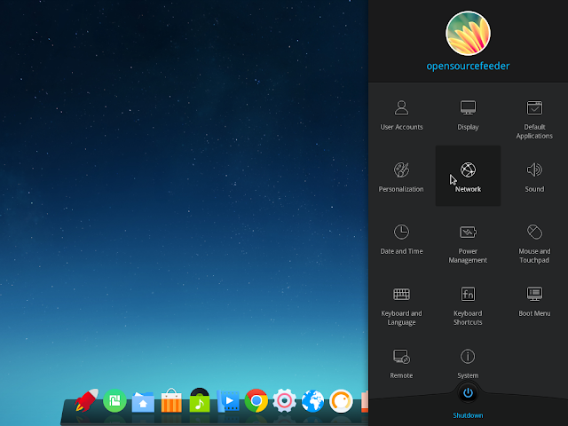 deepin control center