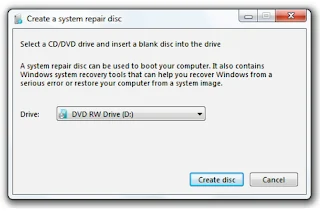 Cara Membuat Recovery Disk Windows 7