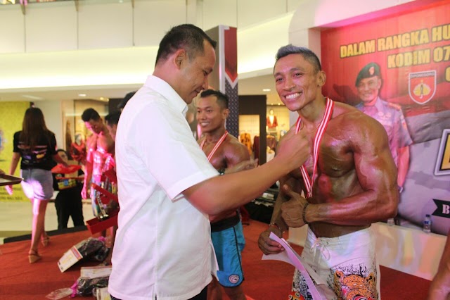 KODIM 0726/SUKOHARJO GELAR KEJUARAAN BODY CONTEST DI HARTONO MALL