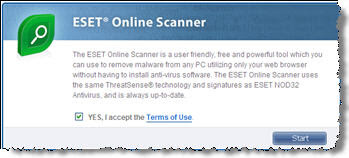 Free online scanner ESET company