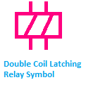 Double Coil latching Relay Symbol