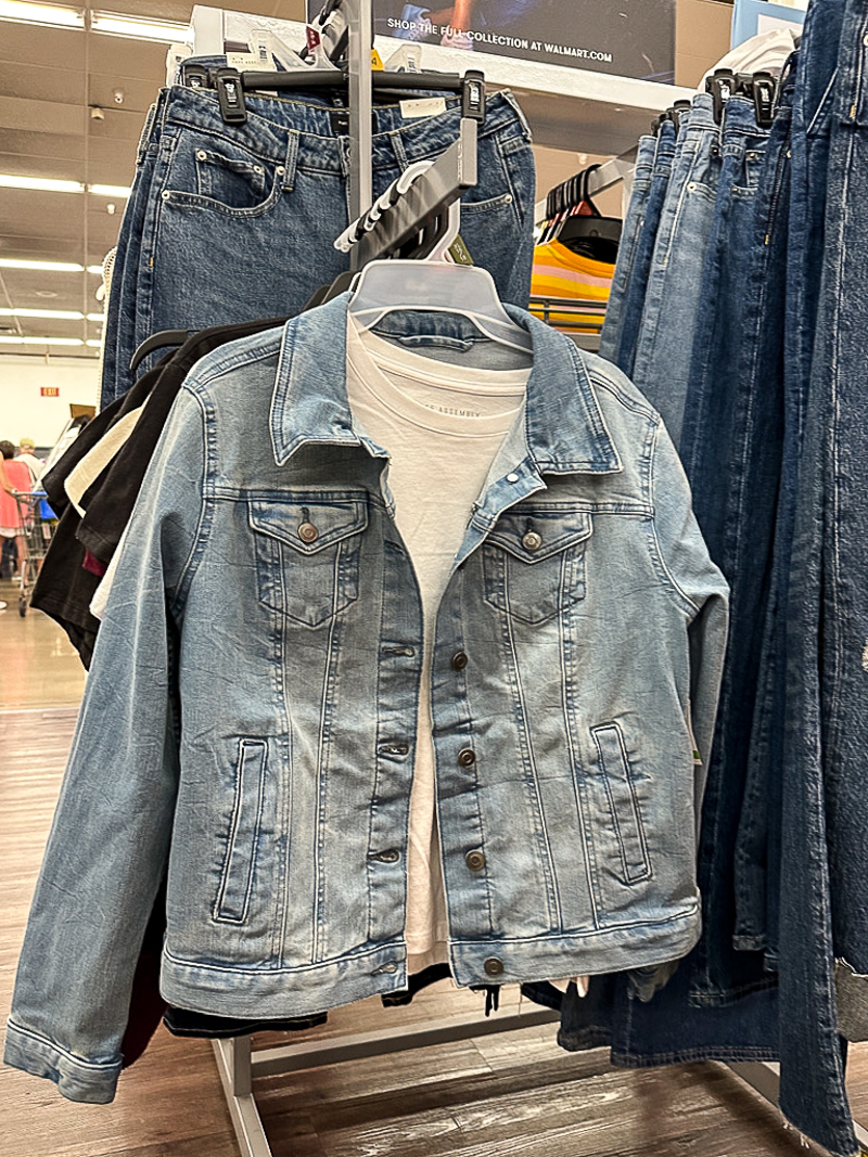 Free Assembly crop tee and jean jacket