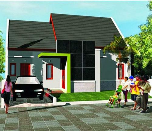 Contoh Kombinasi Cat Rumah Minimalis Warna Hijau