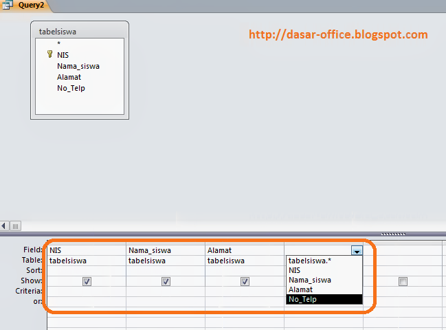 Membuat Query di Ms Access - Belajar Bersama