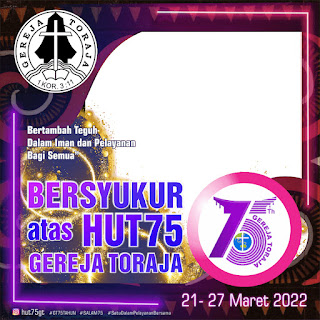 √7 Link Twibbon Hari Jadi atau HUT Gereja Toraja ke 75 Tahun 2022
