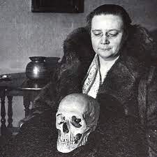 The great Dorothy L Sayers,  pictured with Eric the Skull