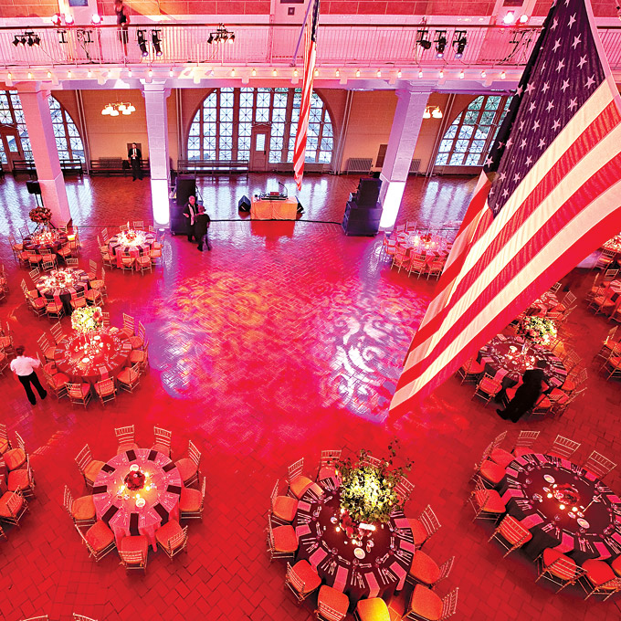 the grandest party luxurious indian wedding reception at museum ellis island
