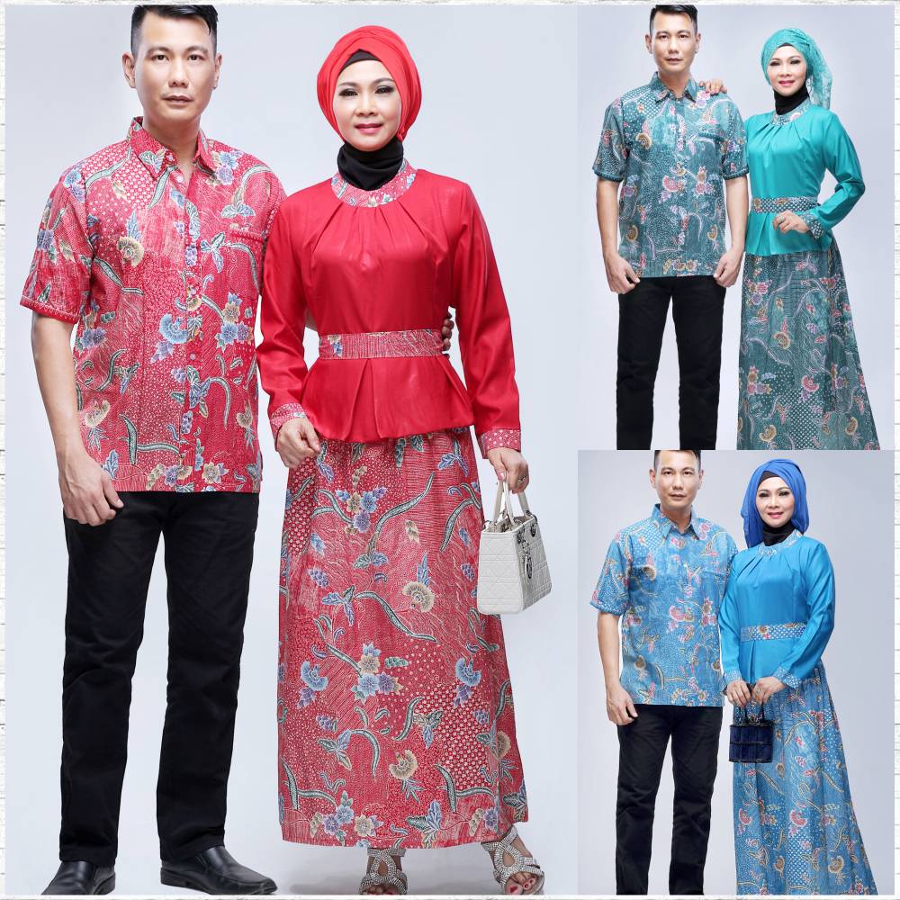  Model  Baju Batik  Gamis  Seri Diva Couple  Batik  Bagoes Solo