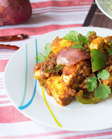 kadai paneer, cottage cheese spicy curry