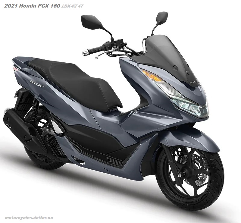 2021 Honda PCX160 2BK-KF47 Matt Dim Gray Metallic