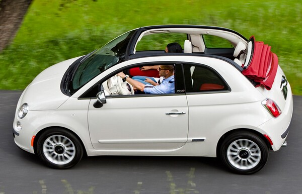 Fiat brings their toffee like tiny and cute convertible 500 Cabrio as a 2012