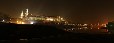 Nocna panorama Wawelu