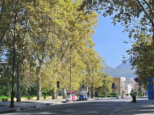 widok na ulice w Palermo, Sycylia, Włochy