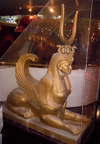 Cleopatra Egyptian sphinx film prop