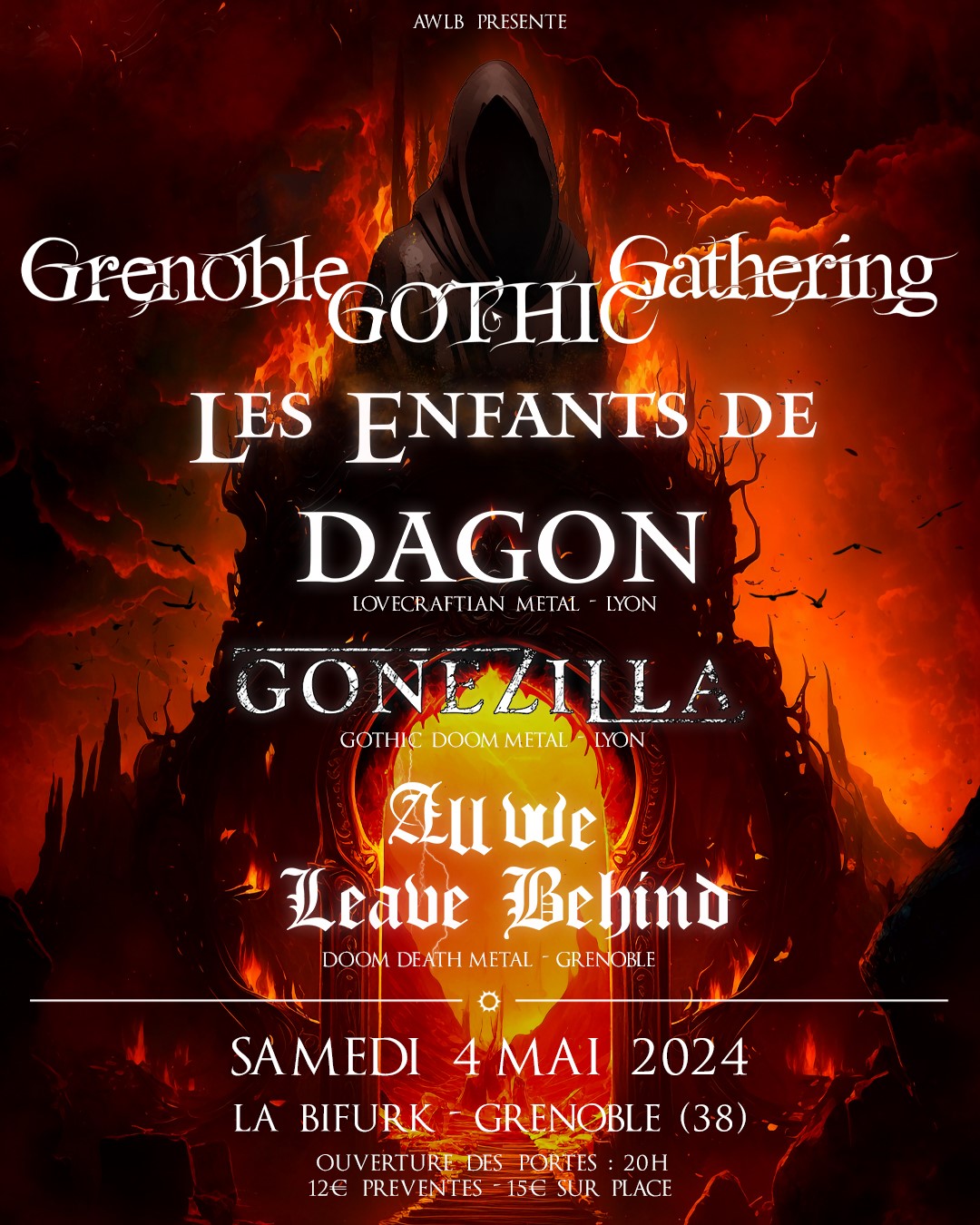 affiche Grenoble Gothic Gathering 2024