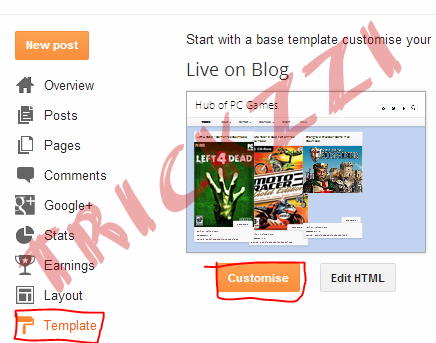 How to change blogger templates setting and customize it