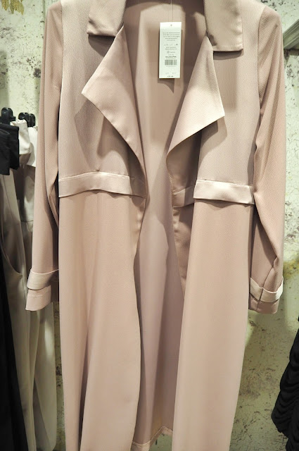  Miss Selfridge Blush Matt and Shine Duster Coat