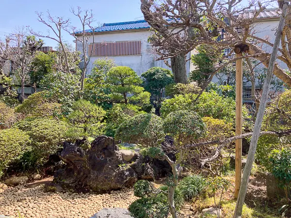 葛飾区奥戸の古民家カフェ『庄右エ門』緑いっぱいの庭