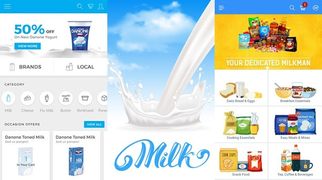 milk delivery app development