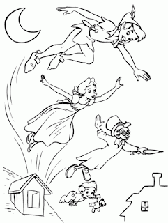 disney peter pan coloring pages for kids