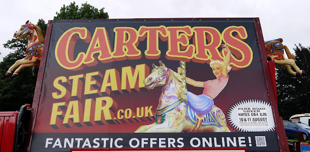 Carters Steam Fair advertising hoarding