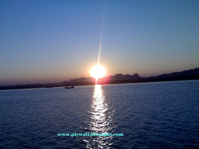 Sun in the beach of Cox's Bazar,Bangladesh