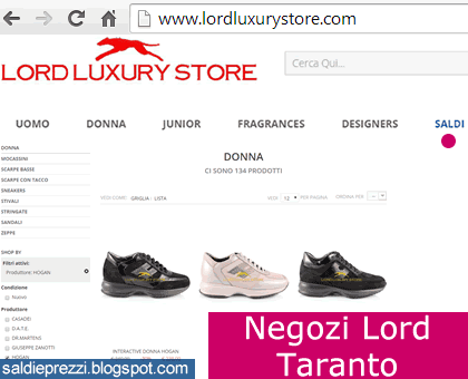 negozio lord taranto