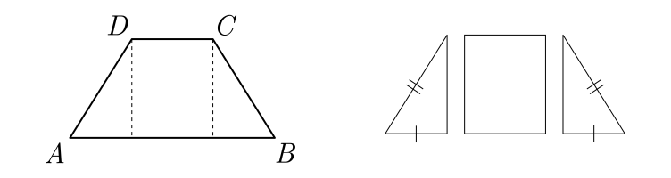 um-trapezio-isosceles-e-formado-por-um-quadrado-e-dois-triangulos-congruentes
