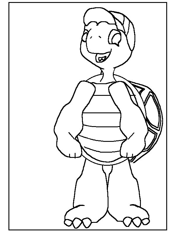 Baby Turtle Coloring Pages