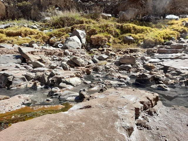 Heiße Quellen des Rio San Juan in seinem Quellgebiet.