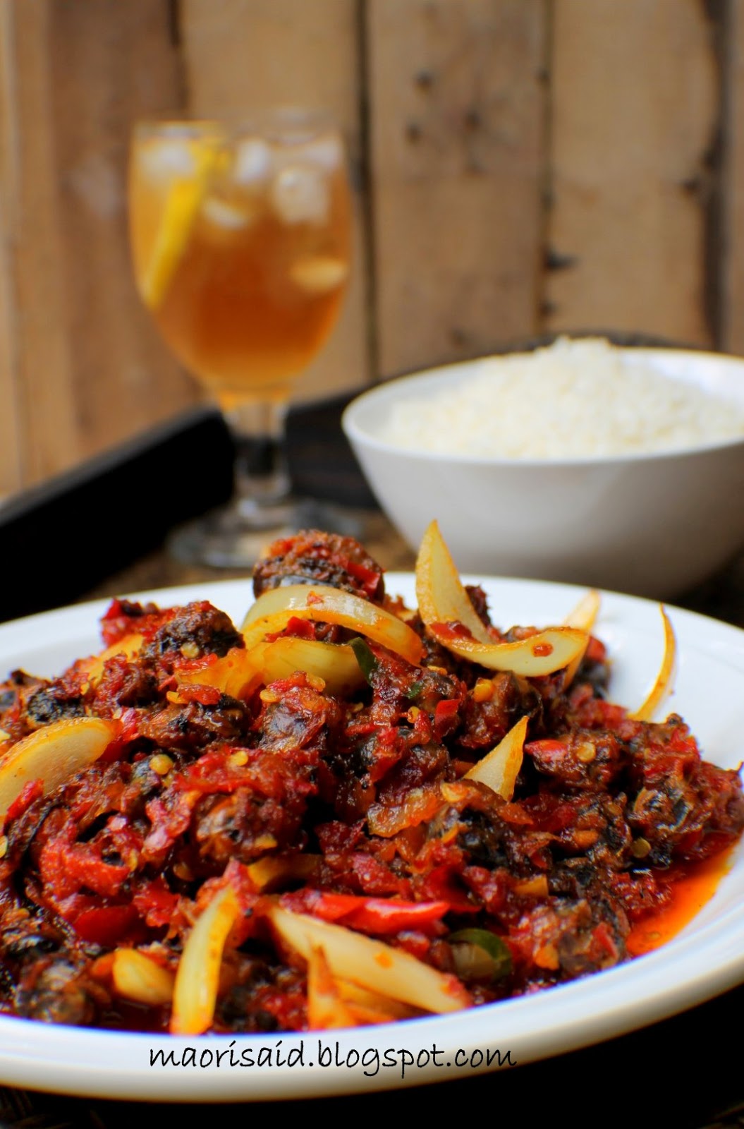 Mori's Kitchen: Sambal Kerang Cili Merah