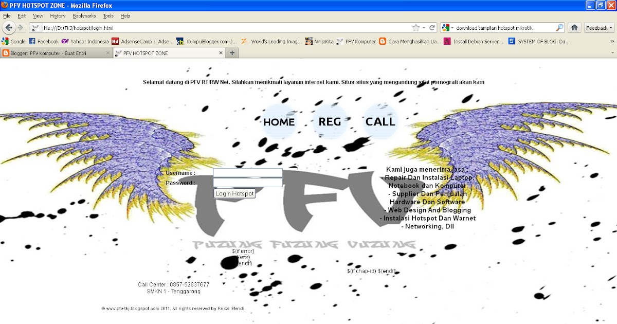 CARA EDIT PAGE LOGIN HOTSPOT DI MIKROTIK - Blog Budak Bungo