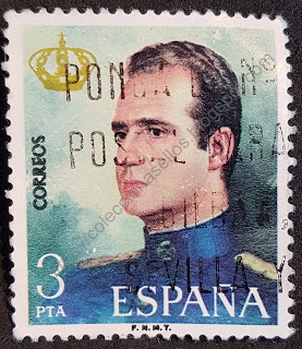 proclamacion rey juan carlos i rey de españa sello postal de 1975