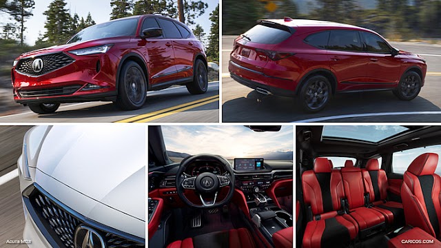 2022 Acura MDX A-Spec:  Performance Red Pearl - Highlights