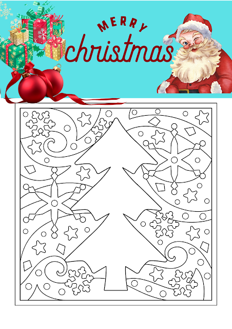 Free colouring pages for Christmas printable