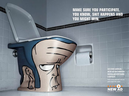 funny ads. Funny Ad by New Ad Bathroom