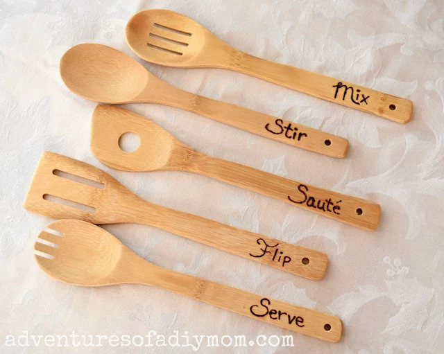 Wood Burned Wooden Spoons & Wood Burning Tips