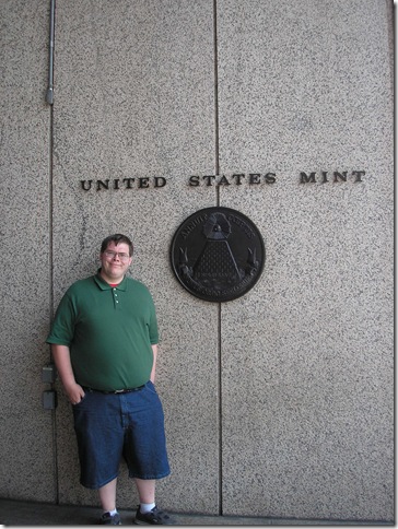 Kevin at the U.S. Mint in Philadelphia, PA