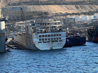 Carnival Ecstasy scrapping  in Aliaga , turkey