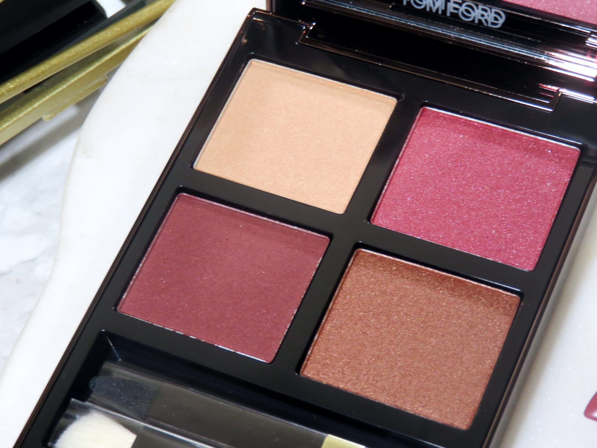 Tom Ford Burnished Amber Eye Color Quad Review and Swatches